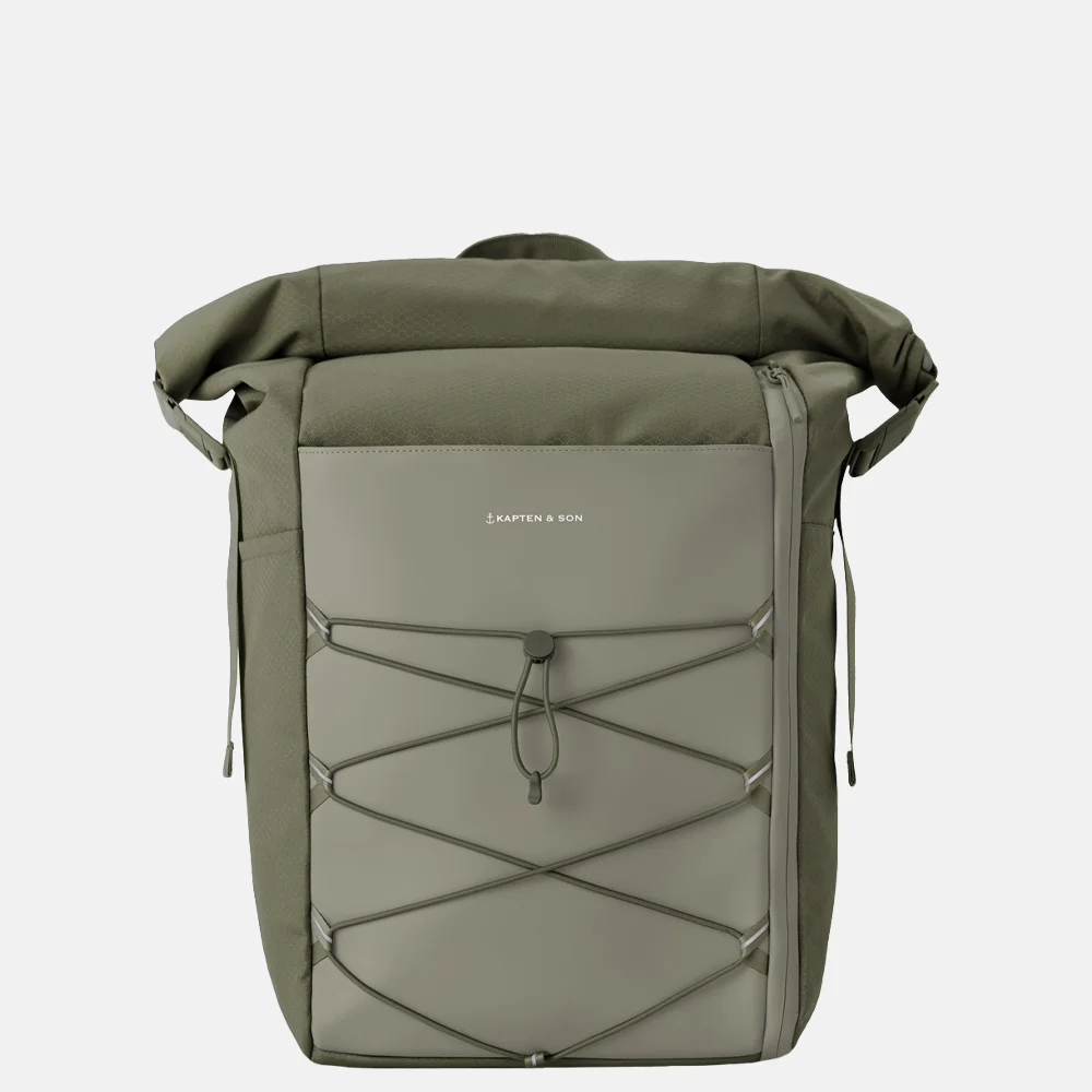 Kapten Son Yoho rugzak 16 inch forest green bij Duifhuizen